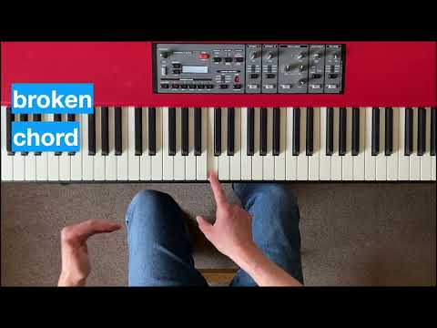 Piano Broken Chord + Sustain Pedal/Half Pedal Exercise