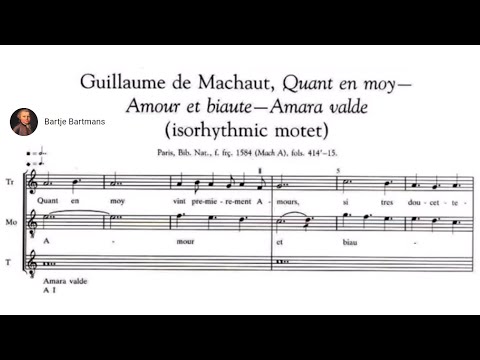 9. Music of the Middle Ages;  Isorhythmic motet {de Machaut}