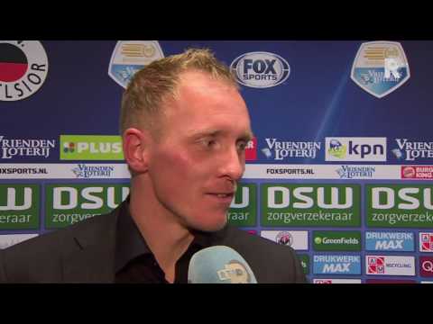 Henrico Drost na afloop van Excelsior - Sparta