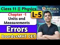 Ch-1 L-5 Units and Measurements Physics Class 11th By New Indian Era error & its types #newindianera