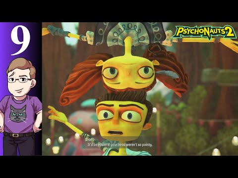 Let's Play Psychonauts 2 (Blind) Part 9 - Can of Corn and Getting A Brain From Otto Mentallis