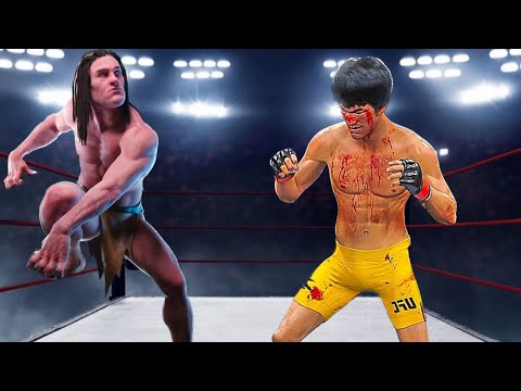 Bruce Lee vs Tarzan Giant ( EA Sports UFC 4 ) wwe mma