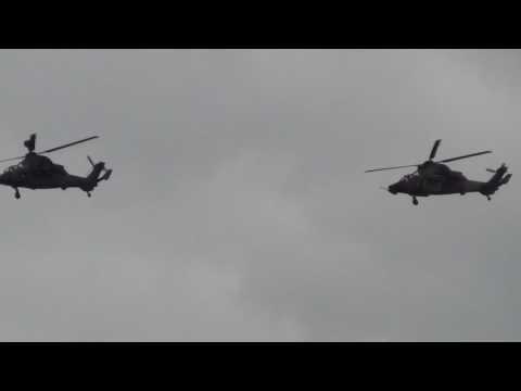 Eurocopter Tiger x 2 Combat Simulation at Paris Air Show 2013