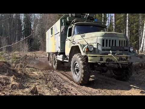 Part 1 ZIL 131 Mudrunner Forest Drive – Russian Military Truck Hits the Trails