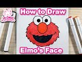 How To Draw Elmo S Face Sesame Street Characters