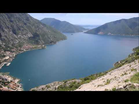 Путешествие по Черногории. Панорама Боко - Которского залива.