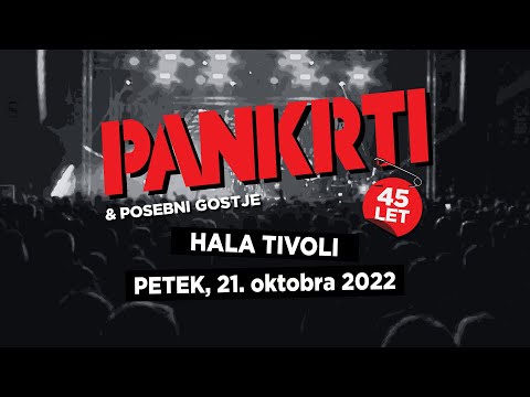 PANKRTI 45 LET, Ljubljana Hala Tivoli, 21.10. 2022 (live koncert)