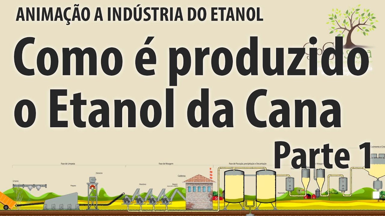 Indústria do Etanol - Como é produzido o etanol a partir da Cana - PARTE 1