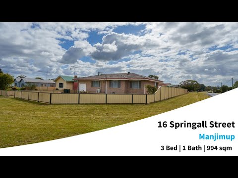 16 Springall Street, Manjimup, WA 6258, 3 ਕਮਰੇ, 1 ਬਾਥਰੂਮ, House