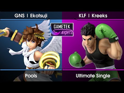Gametek Night 2023.07 Pools - Ekotsuji (Pit) Vs. Kreeks (Little Mac) SSBU Ultimate Tournament