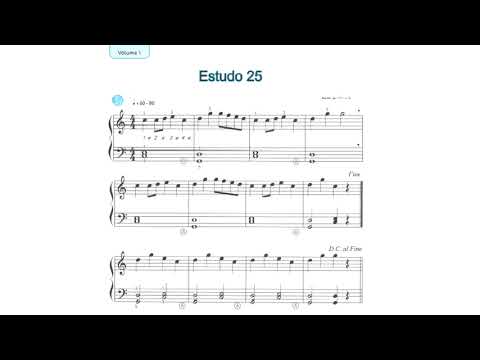 Estudos para Órgão Eletrônico Aplicados ao Hinário. Volume 1 Estudo 25