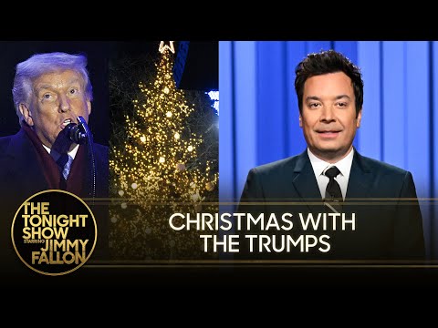 Trump Hosts National Christmas Tree Lighting at White House | The Tonight Show Starring Jimmy Fallon