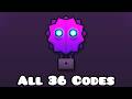 The Wraith: All 36 Codes - Geometry Dash 2.2