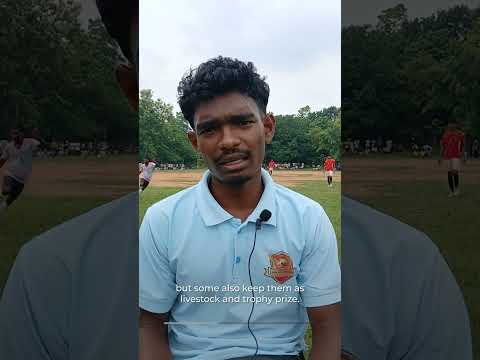 The Indian football tournament where goats replace trophies | AJ #shorts