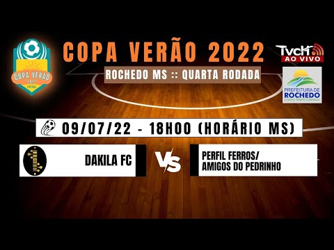 4ª Rodada Copa Verão 2022 - 09/07/22 - Rochedo/MS - TVCH AO VIVO