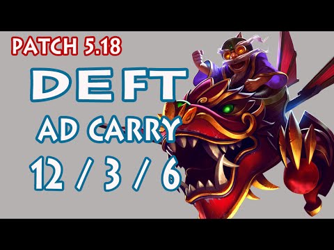 EDG Deft Corki vs Tristana - Ad Carry 5.18 - KR Challenger SoloQ