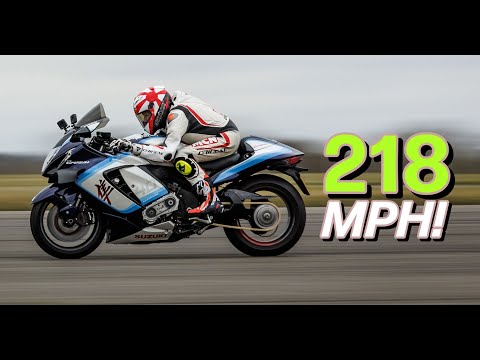 218mph Road Legal Hayabusa Top Speed Run With MCN!! | TTS SuperBusa