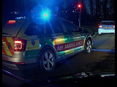 air ambulance Rapid Response Vehicle responding - Lurgan