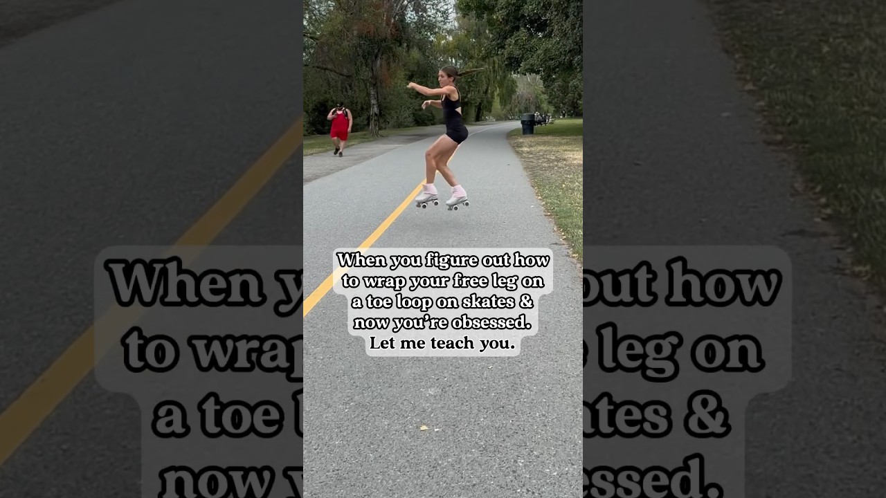 How To Wrap Your Free Leg On A Toe Loop Jump On Roller Skates - Mapes Jump Tutorial On Roller Skates: