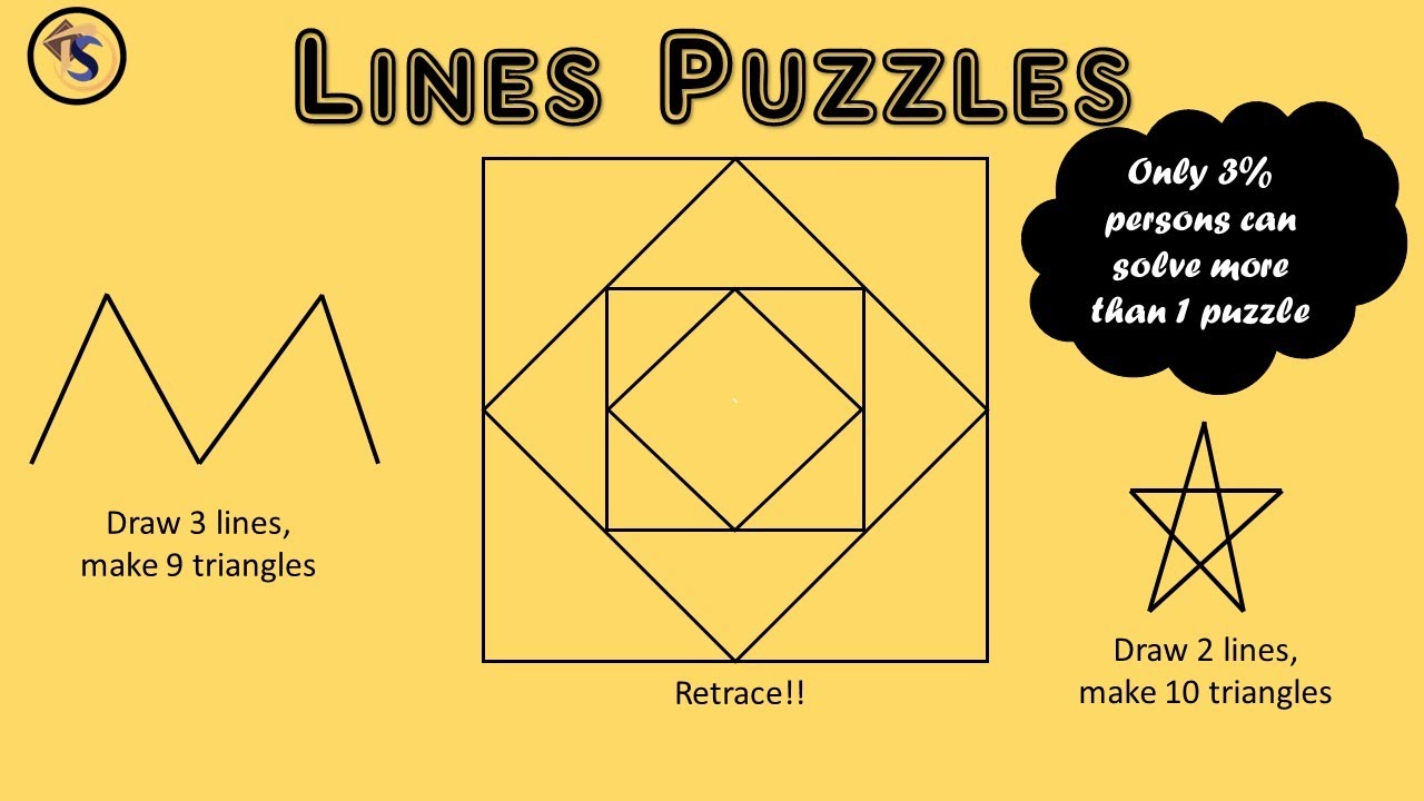 Line Puzzles II  Triangles Puzzles II Tracing Puzzle