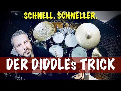 Wie kann man sehr schnell spielen mit Toms? (Diddles vs. Doubles)