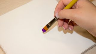 Painting a Hut in Winter Sunset / Landscape Painting Tutorial #445