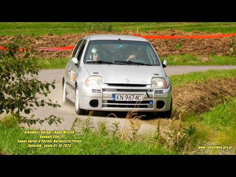 Arkadiusz Abram /Anna Mrozek -Renault Clio-  Super Sprint O Puchar Burmistrza Pilzna Zwiernik  2023