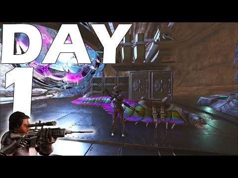 We Claimed Arks BEST Crouch Cave Day 1! | Ark PvP