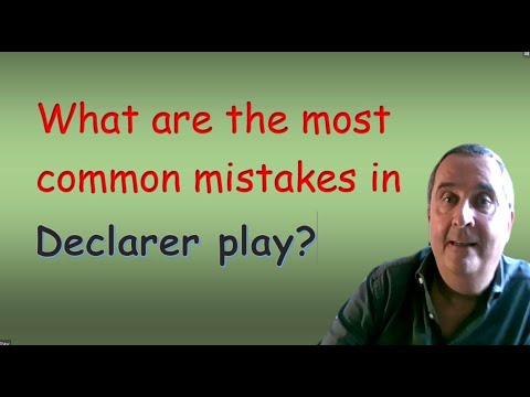 What are the most common mistakes in declarer play?