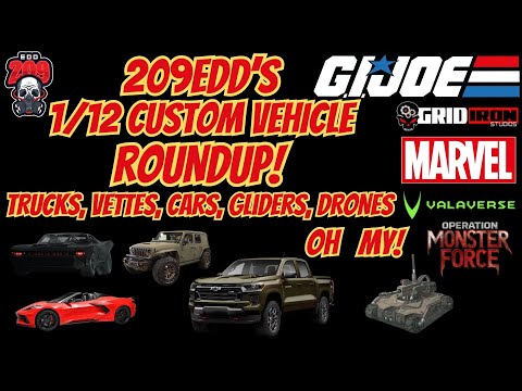 CUSTOM TOY VEHICLE ROUNDUP! COMPATIBLE WITH GI JOE CLASSIFIED MARVEL LEGENDS VALAVERSE MONSTER FORCE