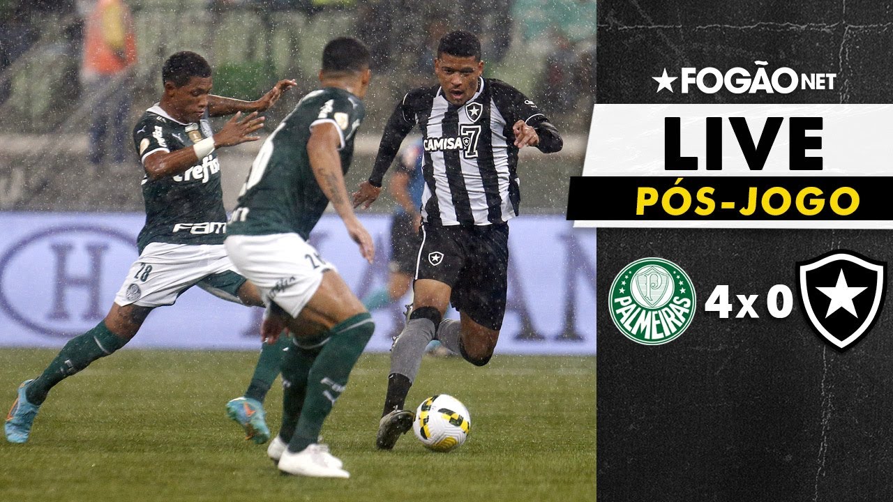 LIVE | Repercussão e análise da derrota pesada do Botafogo para o Palmeiras no Allianz Parque
