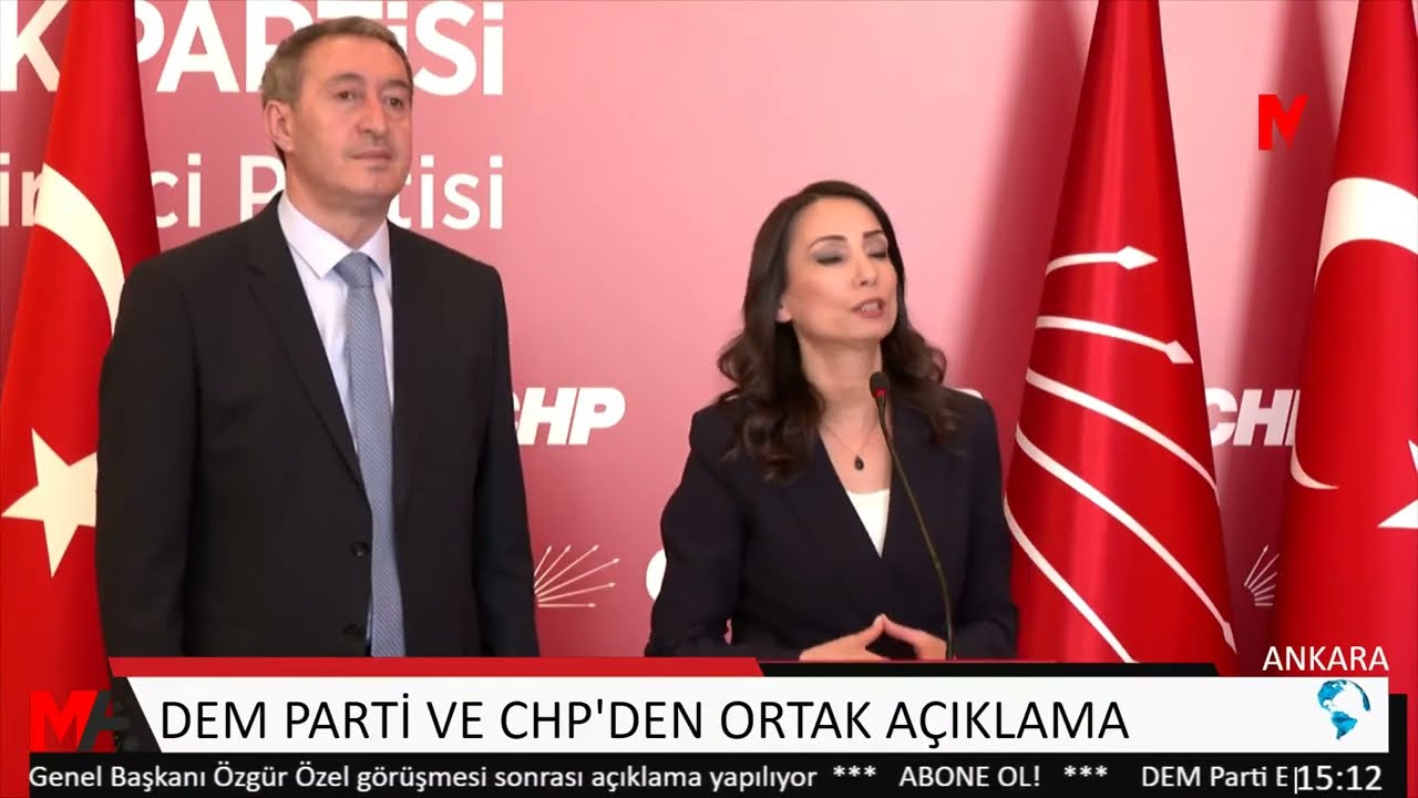 Daxuyaniya hevpar a DEM Partî û CHP’ê
