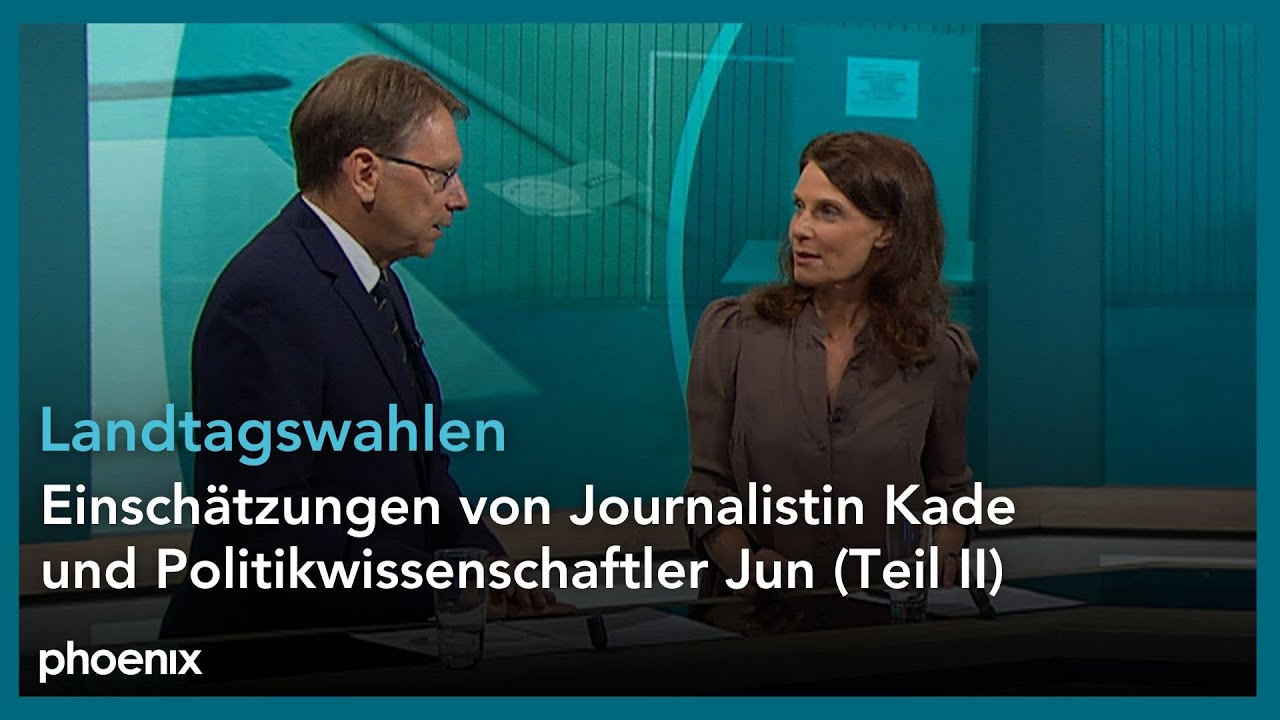 Sachsen & Thüringen: Claudia Kade und Uwe Jun mit Einschätzungen zu Parteien und Hochrechnungen (II)