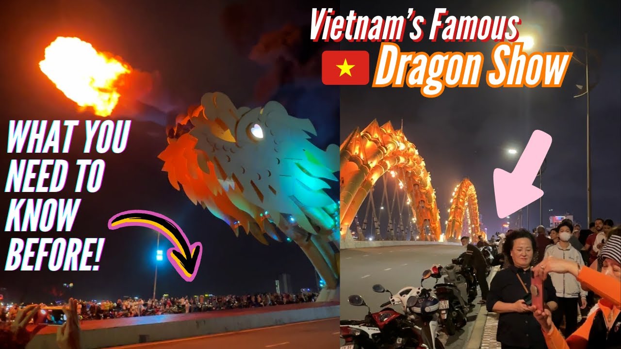 A voyager witnesses the fiery spectacle of the Dragon Bridge Show & shares insights.