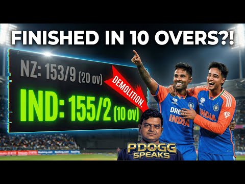 Indien spielt T10 gegen Neuseeland! 155 Runs in nur 60 Bällen erreicht! 🤯 | Rückblick auf das 3. ...