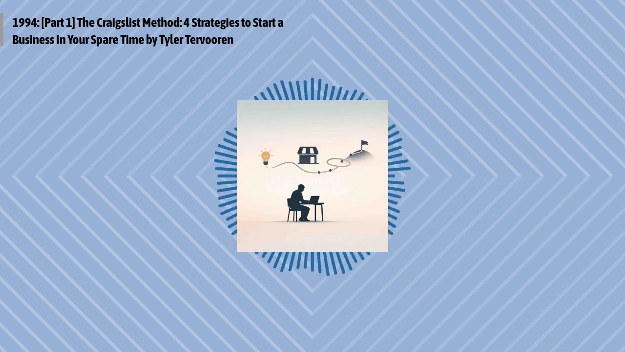 1994: [Part 1] The Craigslist Method: 4 Strategies to Start a Business In Your Spare Time by...