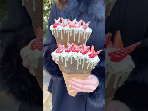日本一パリパリでおいしいチョコストロベリークレープ🍫