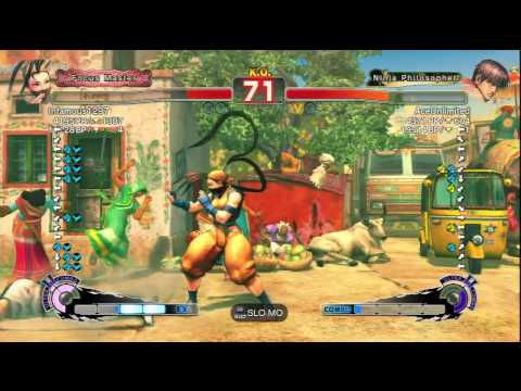 Infamous1297 (Ibuki) Vs AceUnlimited (Guy) SSF4 AE Ranked Matches - PSN
