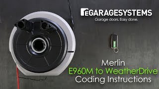 Merlin WeatherDrive Garage Door Opener / E960M Remote Coding Instructions