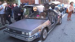 A closer look at a DeLorean replica