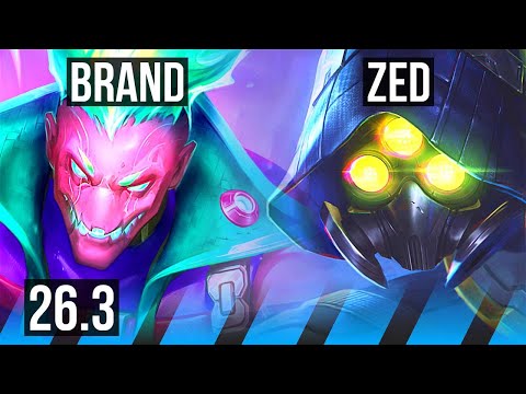BRAND vs ZED (MID) | EUW Master | 26.3