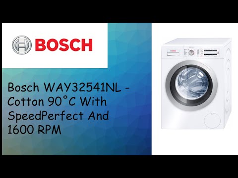 Bosch WAY32541NL - Cotton 90°C w/ SpeedPerfect (Drum Cleaning)