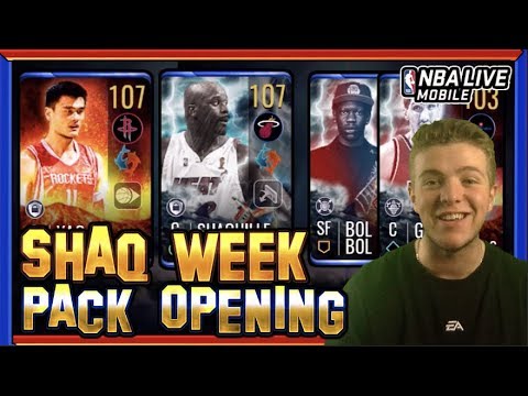 SHAQ WEEK BIGMAN PACK OPENING! | NBA LIVE MOBILE 19 S3 SHAQ WEEK PROMO Video