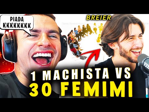 SUPER XANDÃO REAGINDO - 1 MACHISTA VS 30 FEMINISTAS | FT. GABRIEL BREIER (REACT COMPLETO)