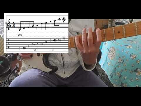 Extended A Minor Pentatonic Weaving Arpeggio Lick (with tabs) - DP's Guitar Encyclopedia