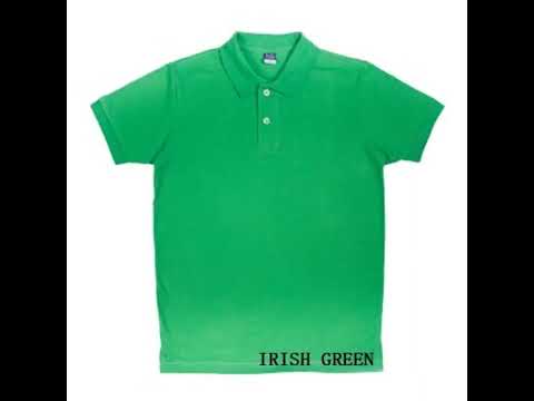 Knit fabric plain custom polo tshirt