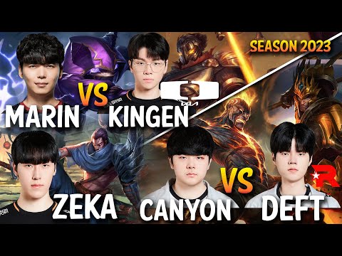 HLE Zeka YASUO Mid | MaRin vs Kingen | Canyon vs Deft - Patch 13.23 KR Ranked
