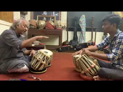pandit #nayanghosh teaching his student #tabla #pakhwaj #indiandrum