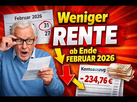 Pension shock in February: Why millions of pensioners are now receiving less money!