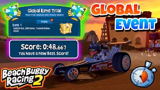 Download lagu Global Rime Trial ⏰| Gold Crate ⚱️Prize✨| Bone Shaker🍖 Zipo 🌯| Beach Buggy Racing 2 🏖🏁| BB Racing 2  mp3